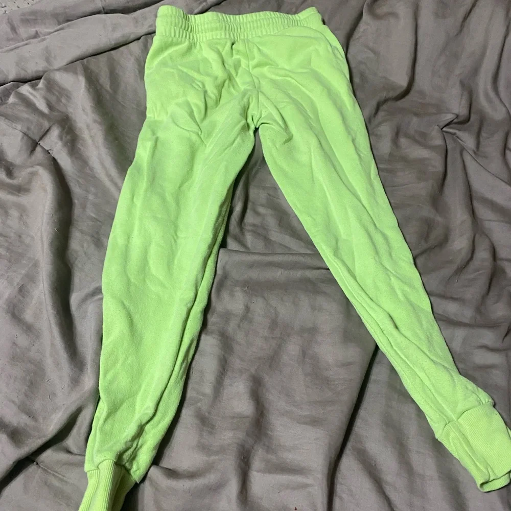 Justice‎ Lime Green Joggers with Black Stripe